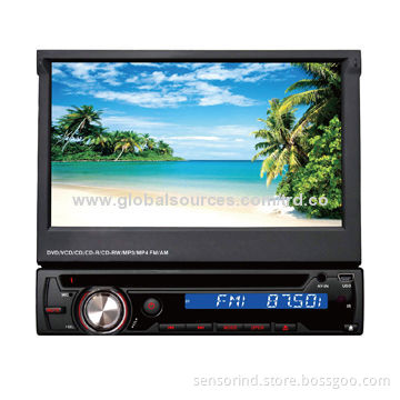One Din In-dash with 7-inch TFT Screen Motorize Car DVD Player, 4 x 50W Maximum Output Power